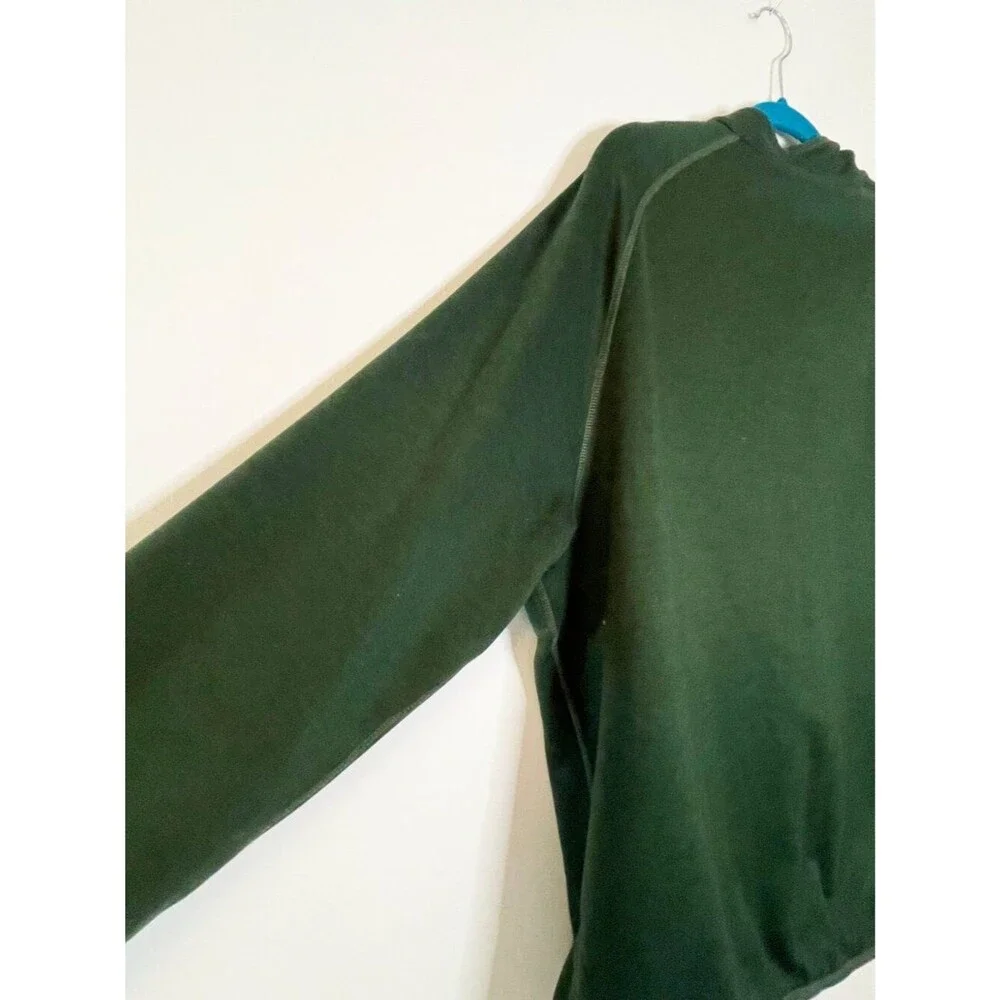 The North Face Men’s XXL Green Quarter Zip Fleece Pullover Outdoor Hiking Jacket